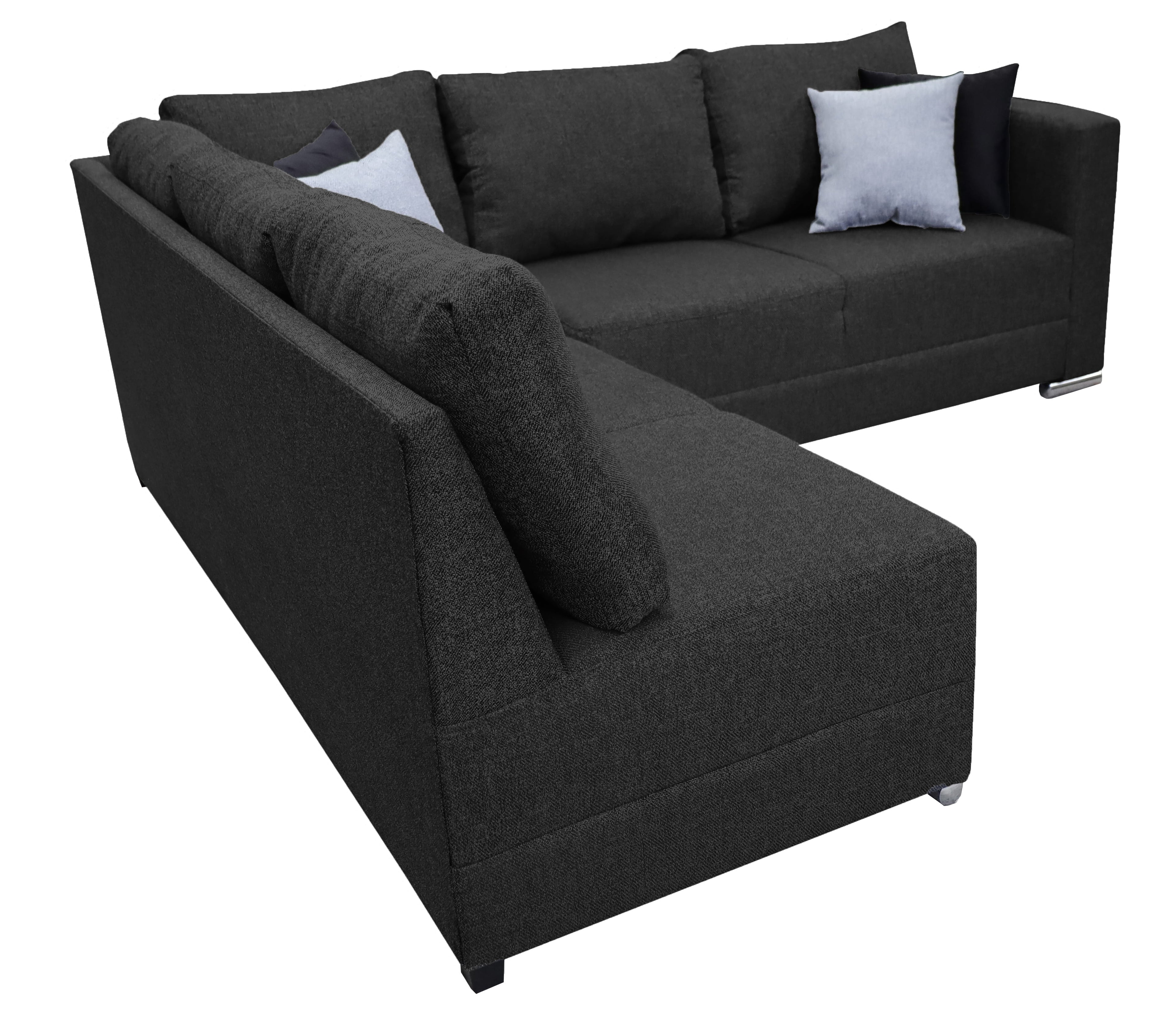 Sala esquinera Tempo 215 x 255 cm Gris Oxford EL BAZAR STORE Sala en esquina