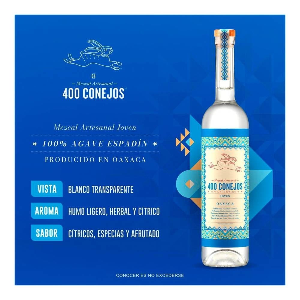 Mezcal 400 Conejos Joven 700 ml