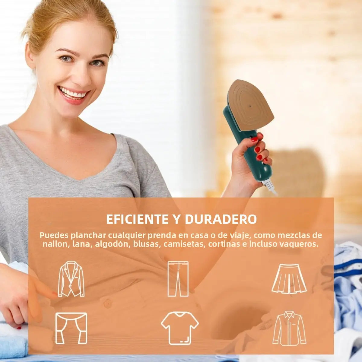 Vaporizador de mano portátil para ropa