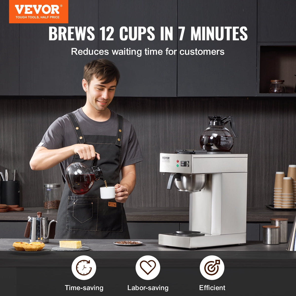 VEVOR Cafetera de goteo