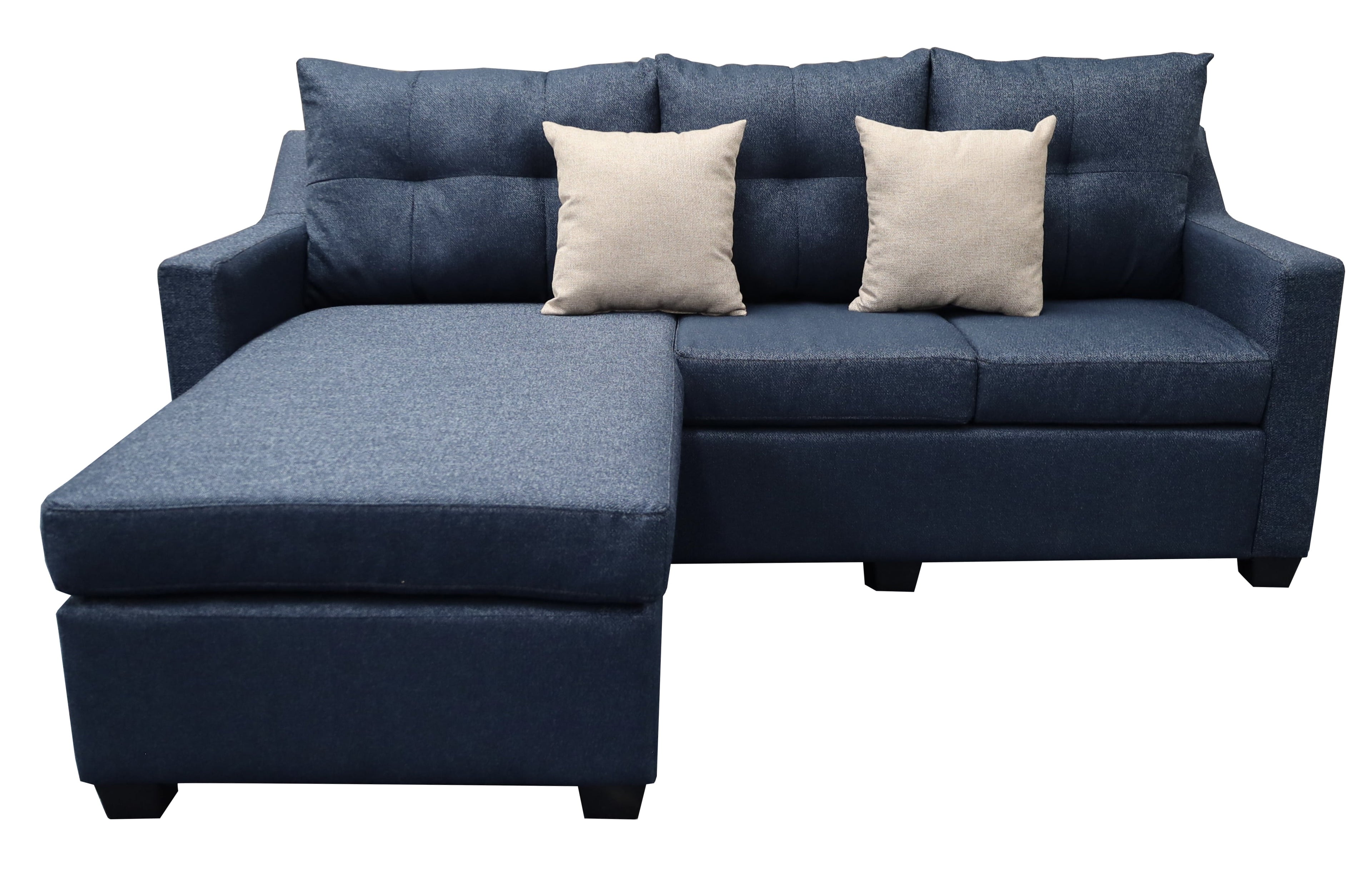 Sala Esquinera El Bazar Store Hermes 225x165 cm, Lado Izquierdo y derecho, Lino nacional Azul marino. EL BAZAR STORE Moderna/ abotonada