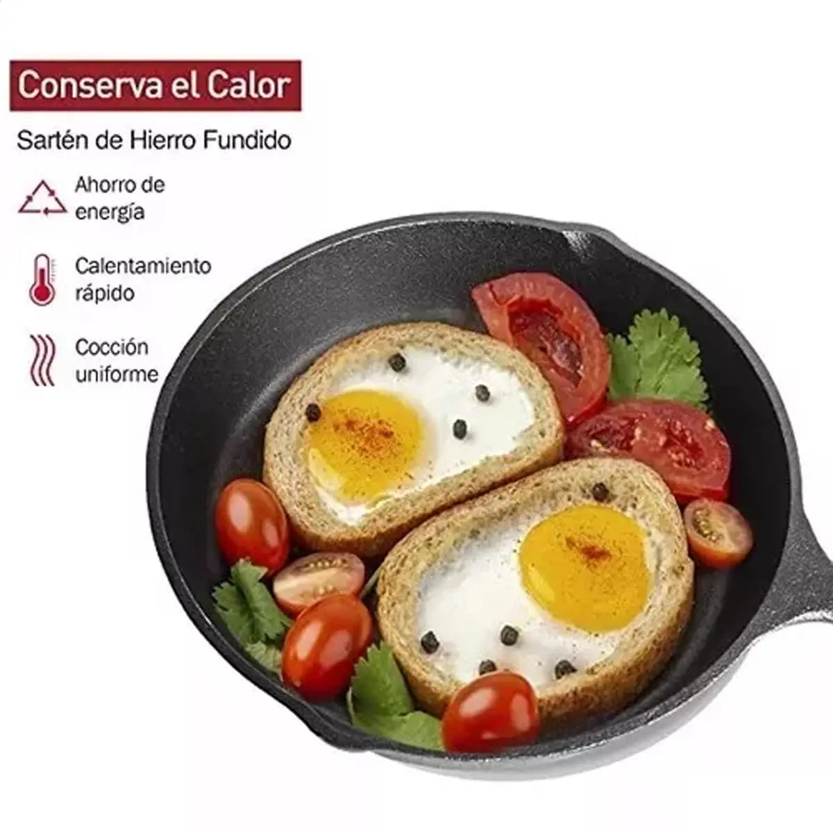 Sartenes Antiadherentes de Hierro Fundido