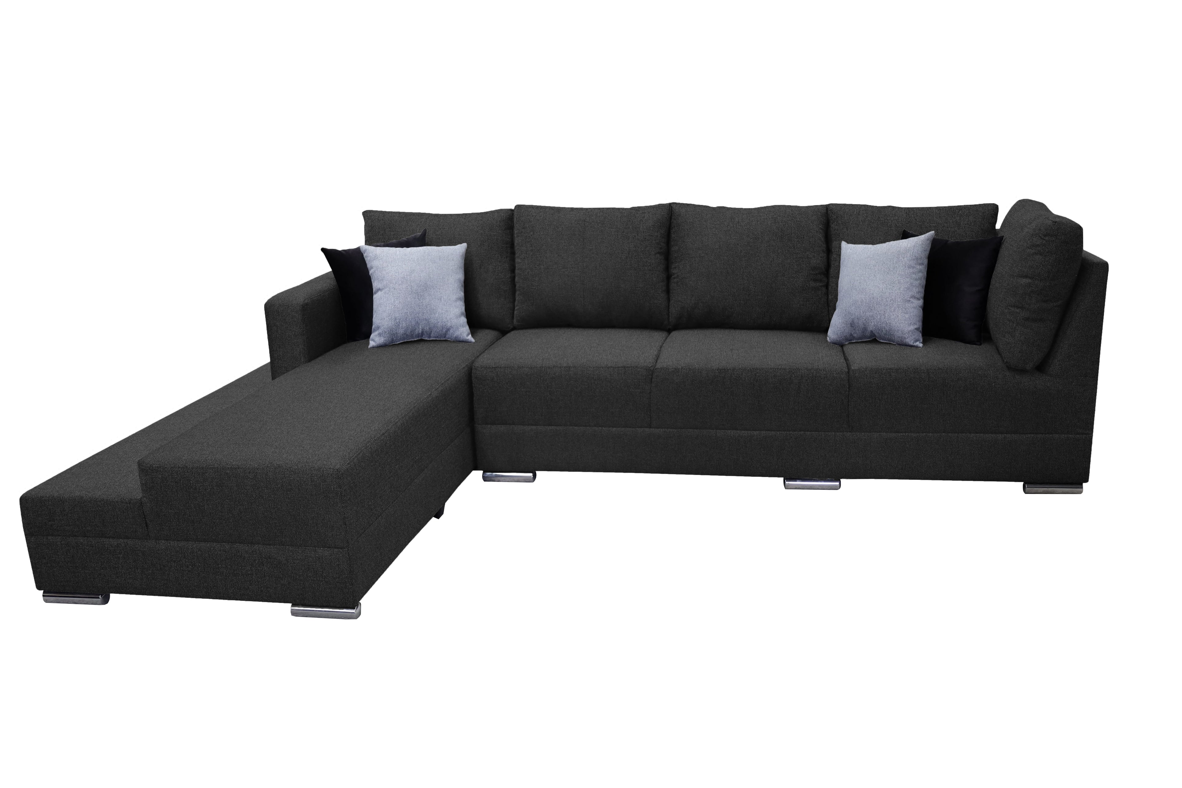 Sala esquinera en U El Bazar Store modelo Corbel gris oxford 4 salas en 1