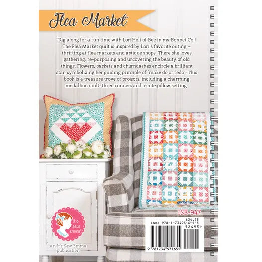 Libro de costura Mercado de Pulgas de Lori Holt - 69 páginas y espiral **Llega el 19 nov**