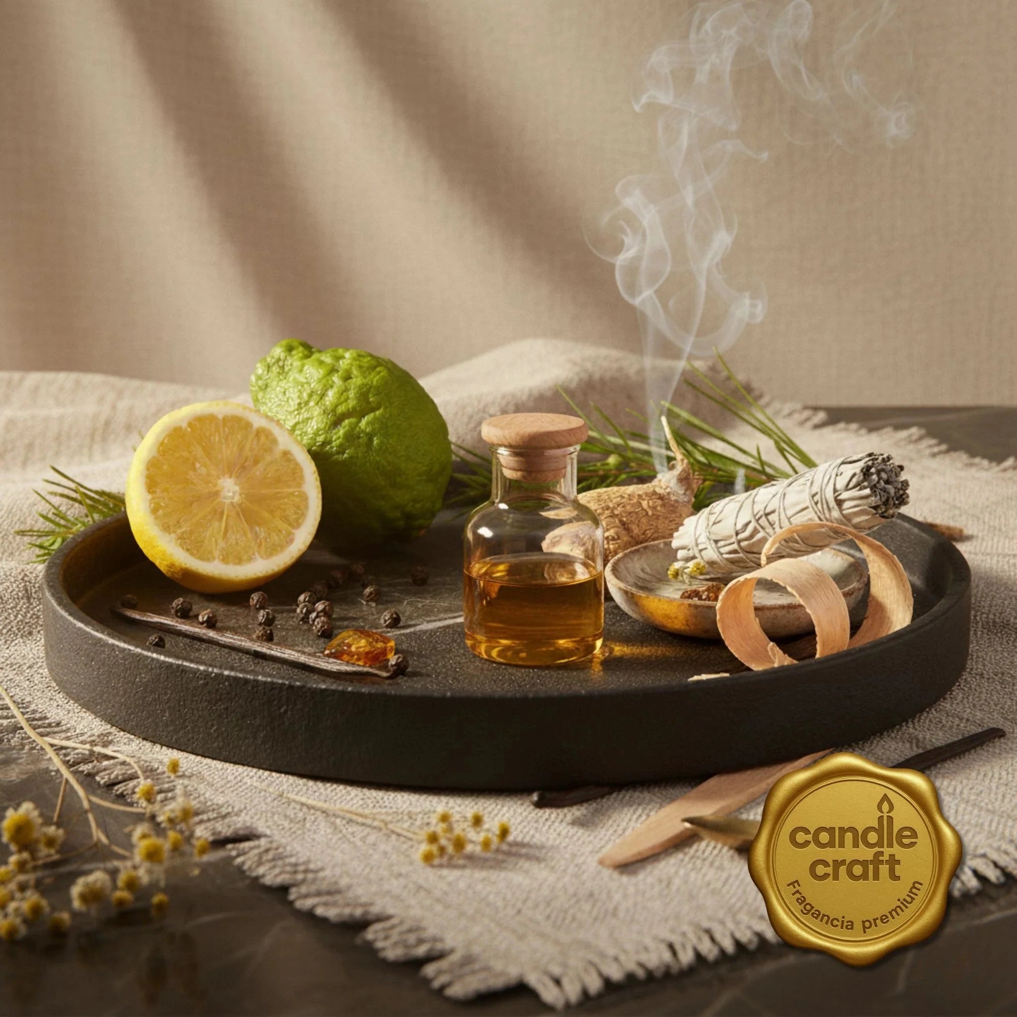 Fragancias Candle Craft Premium – Eau Bohème - Bergamota Sándalo Ámbar – Importado de USA