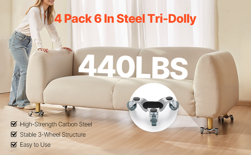 Plataforma Rodante para Muebles Carga de 200 kg,