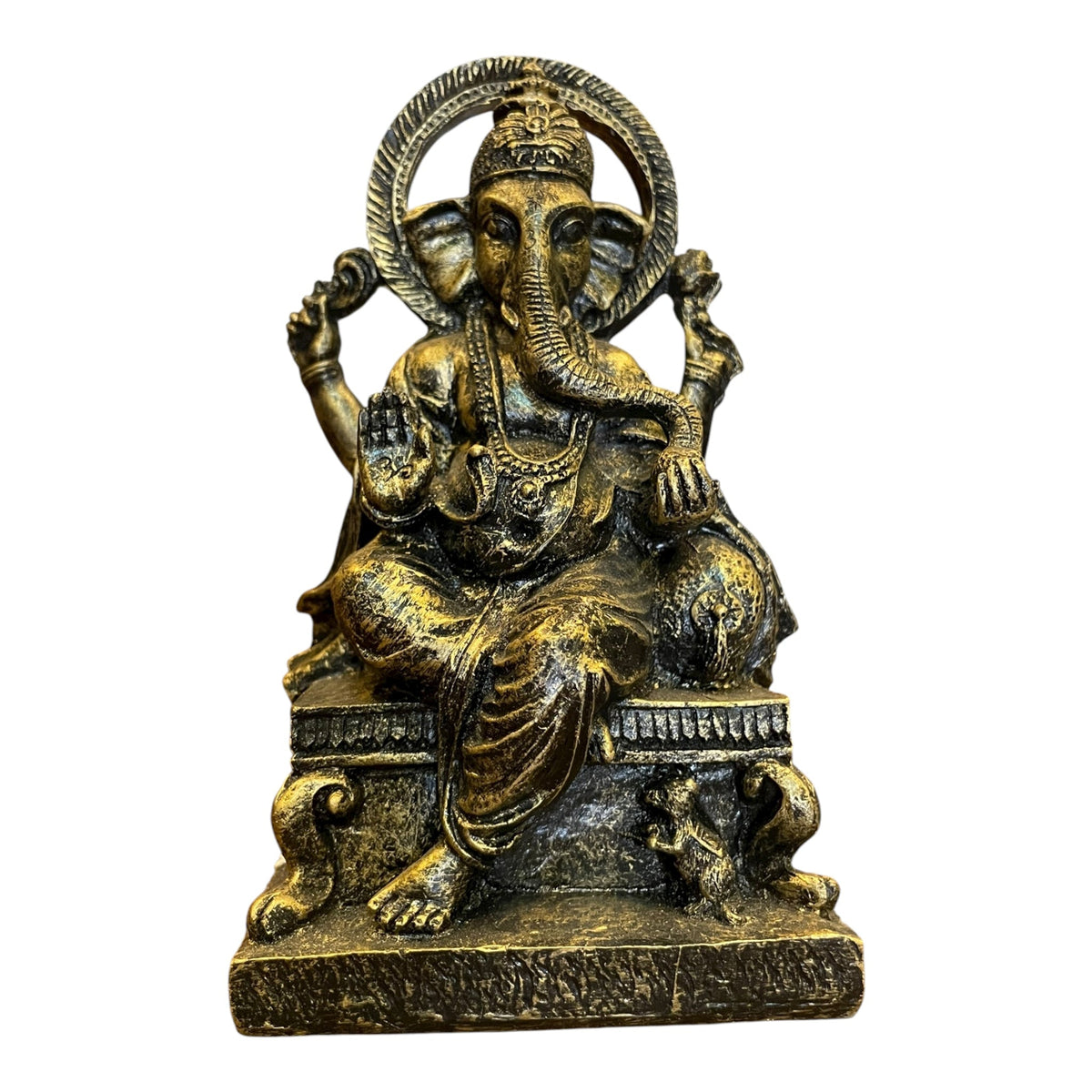 Ganesh Prosperidad Azul/negro 16 Cm