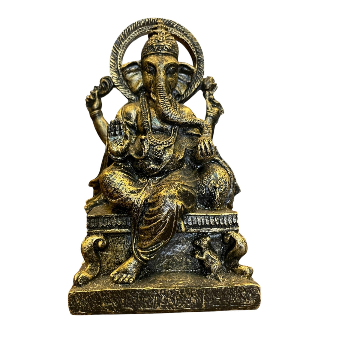 Ganesh Prosperidad Azul/negro 16 Cm