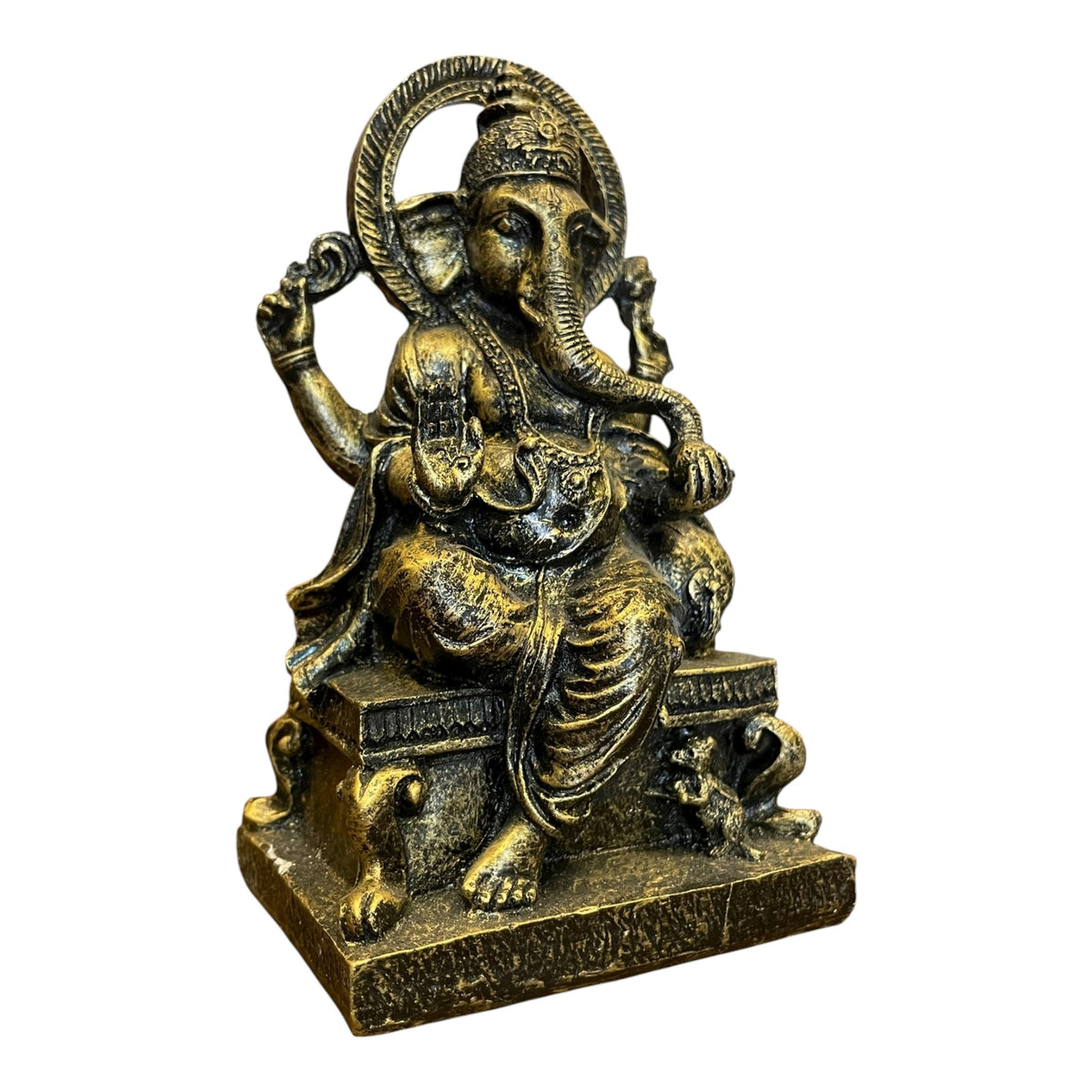 Ganesh Prosperidad Azul/negro 16 Cm