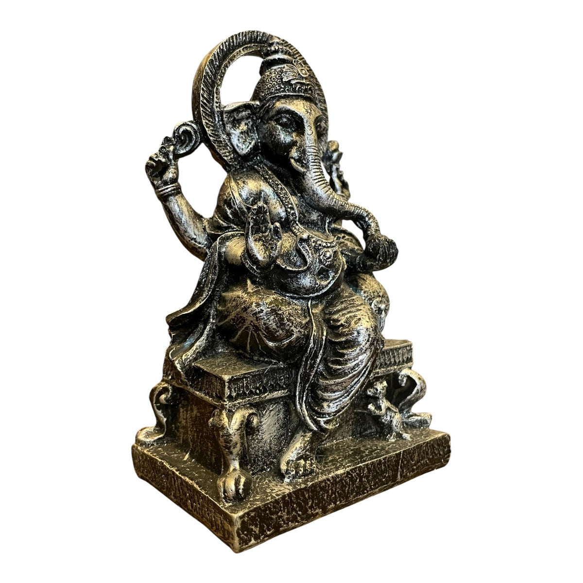 Ganesh Prosperidad Azul/negro 16 Cm