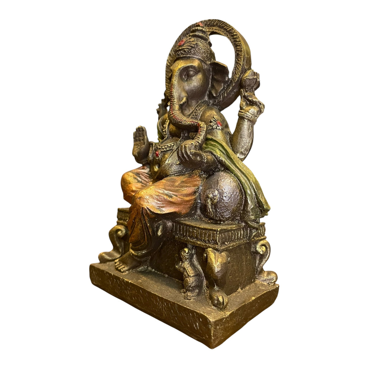 Ganesh Prosperidad Azul/negro 16 Cm