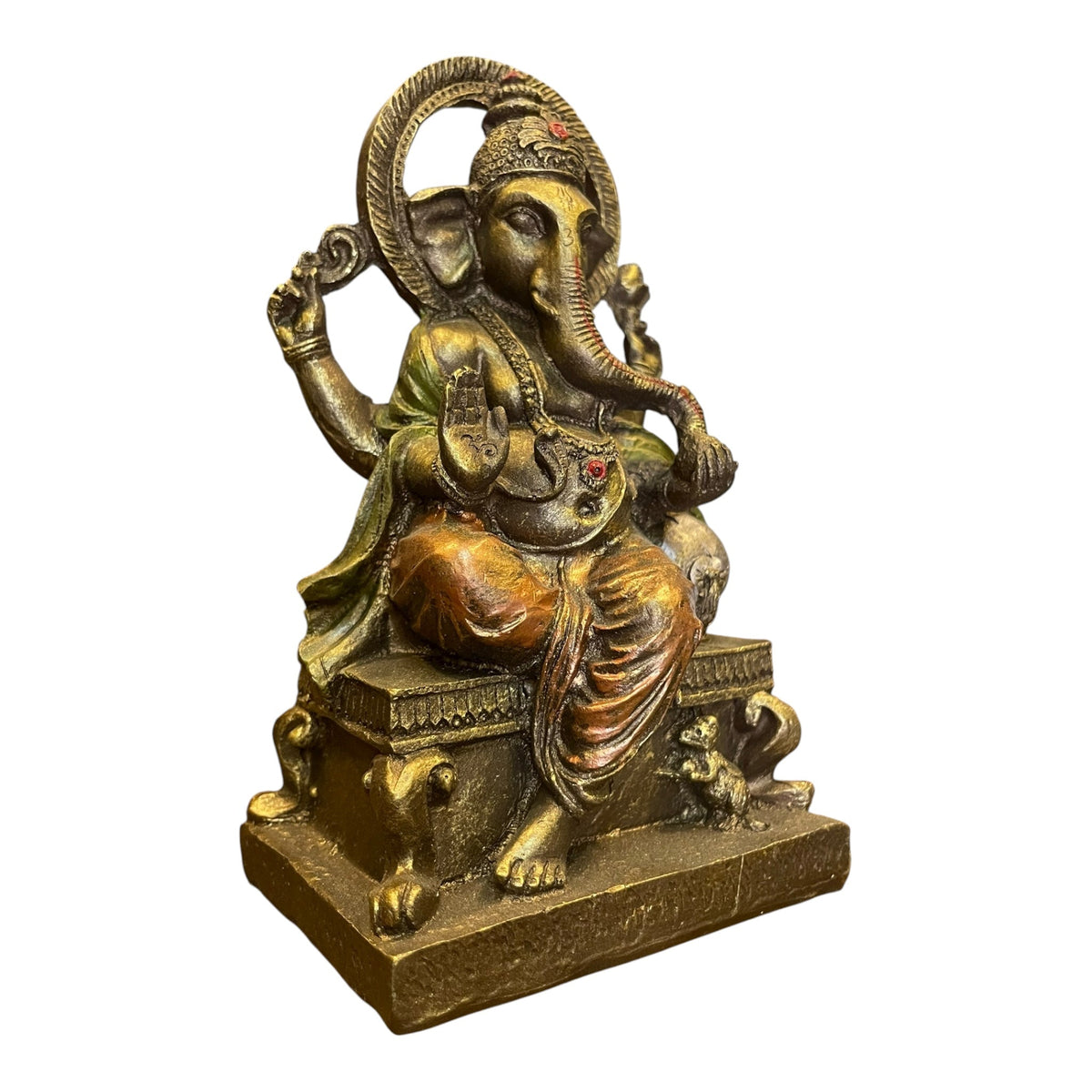 Ganesh Prosperidad Azul/negro 16 Cm