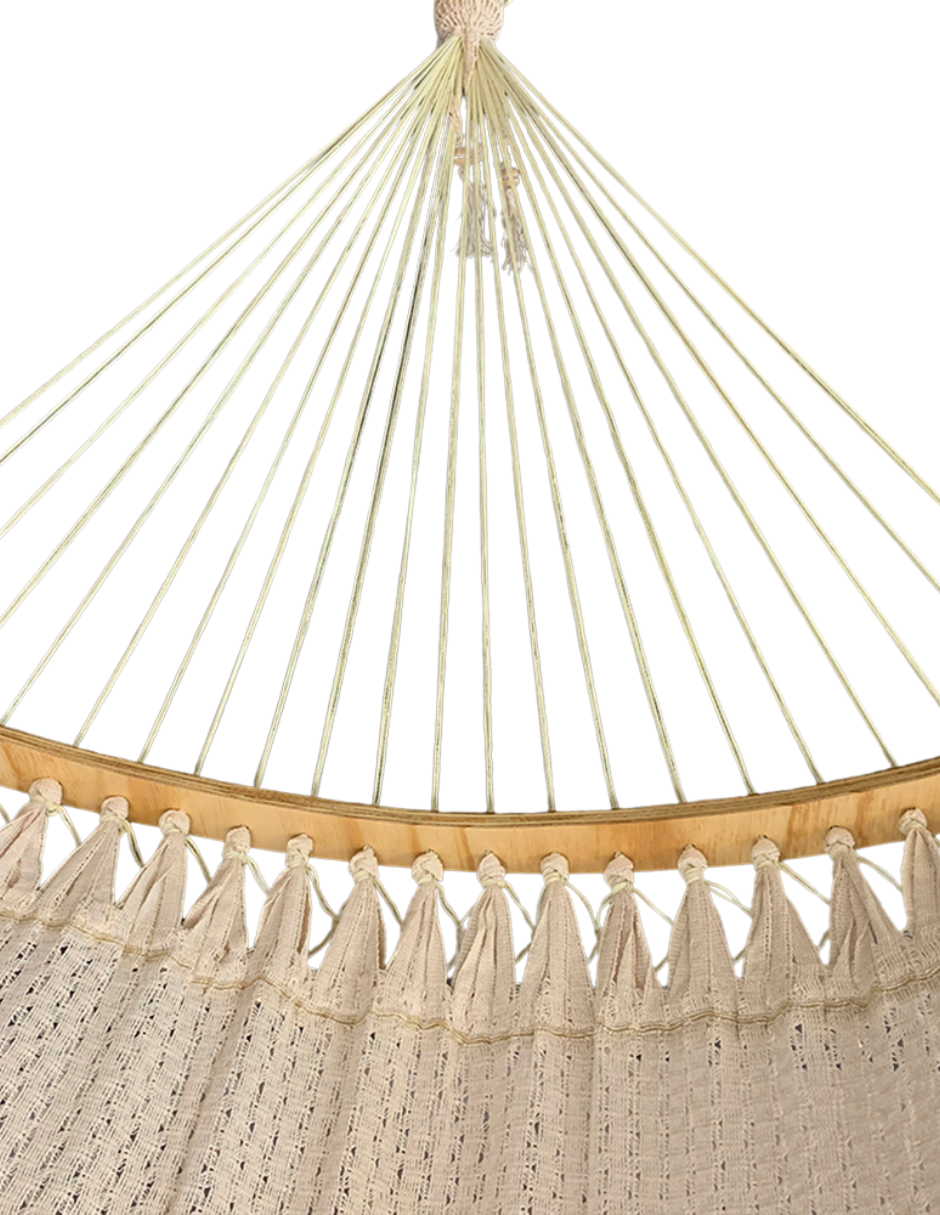 Curva de Tela con Macramé