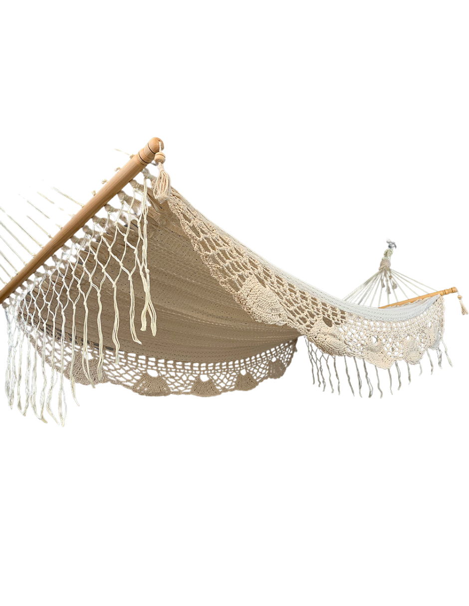 Recta de Tela con Macramé