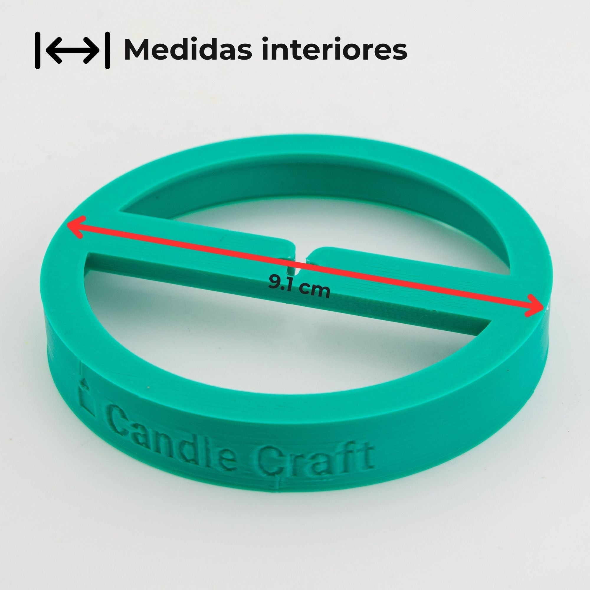Herramienta para Centrado de Pabilos - Soporte de Mechas  (Wick Holder) - Verde - Tamaño: L 1 Pabilo