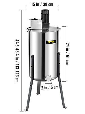 Extractor Eléctrico de Miel de 2 Cuadros