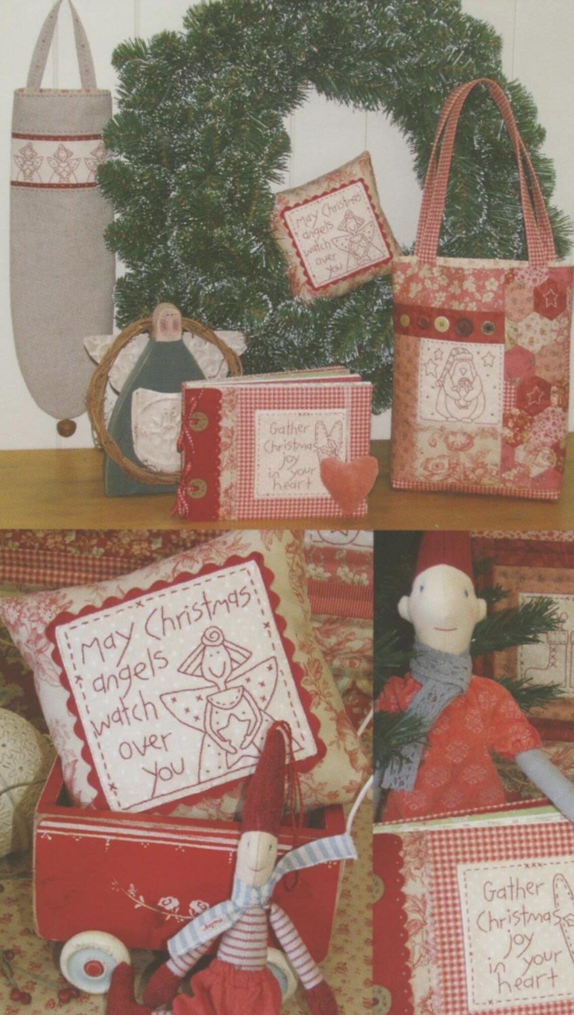 Libro de patrones de bordado navideño Ya es la Estación de Natalie Bird