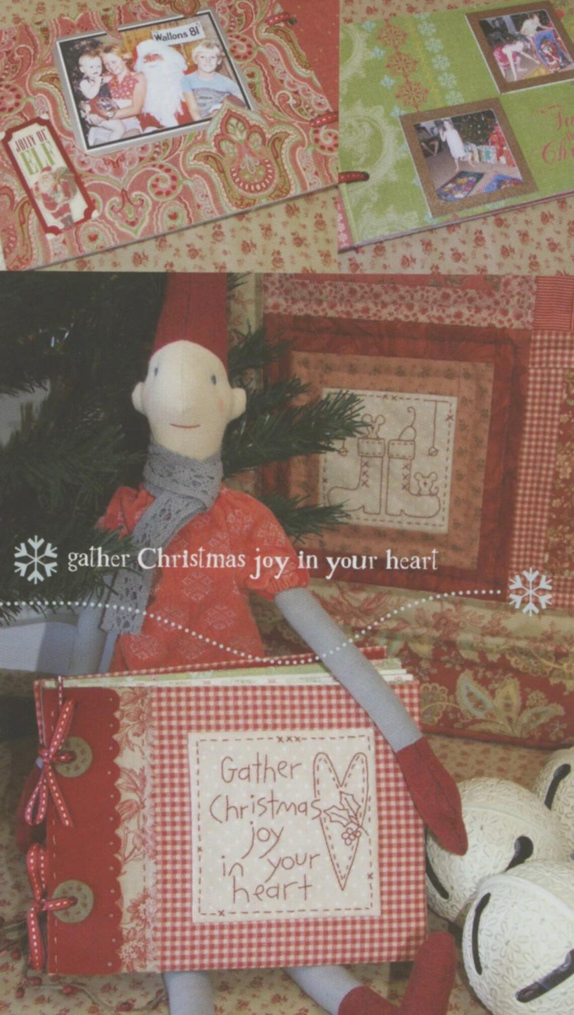 Libro de patrones de bordado navideño Ya es la Estación de Natalie Bird