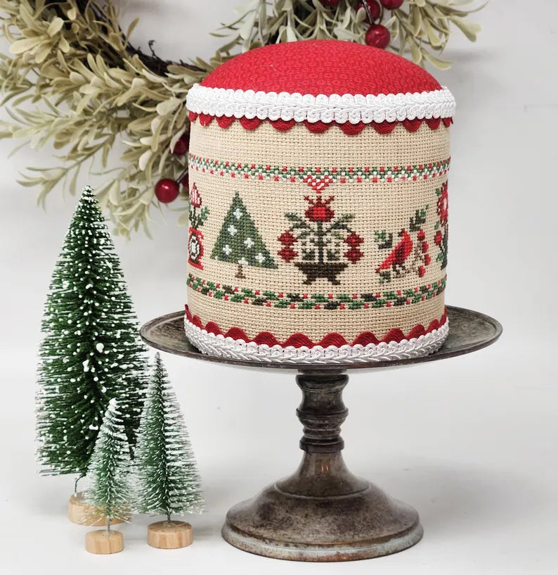 Un Metro de Cinta Aida española 3 cm beige crudo para Punto de Cruz con borde