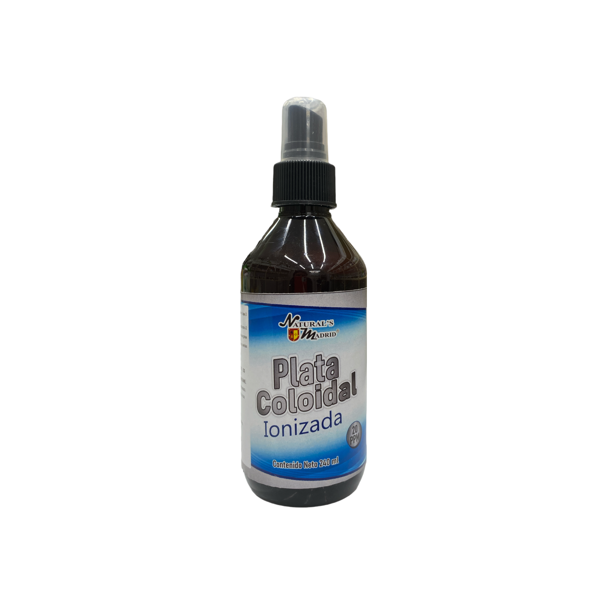 PLATA COLOIDAL IONIZADA C/240 ML NATURALS MADRID