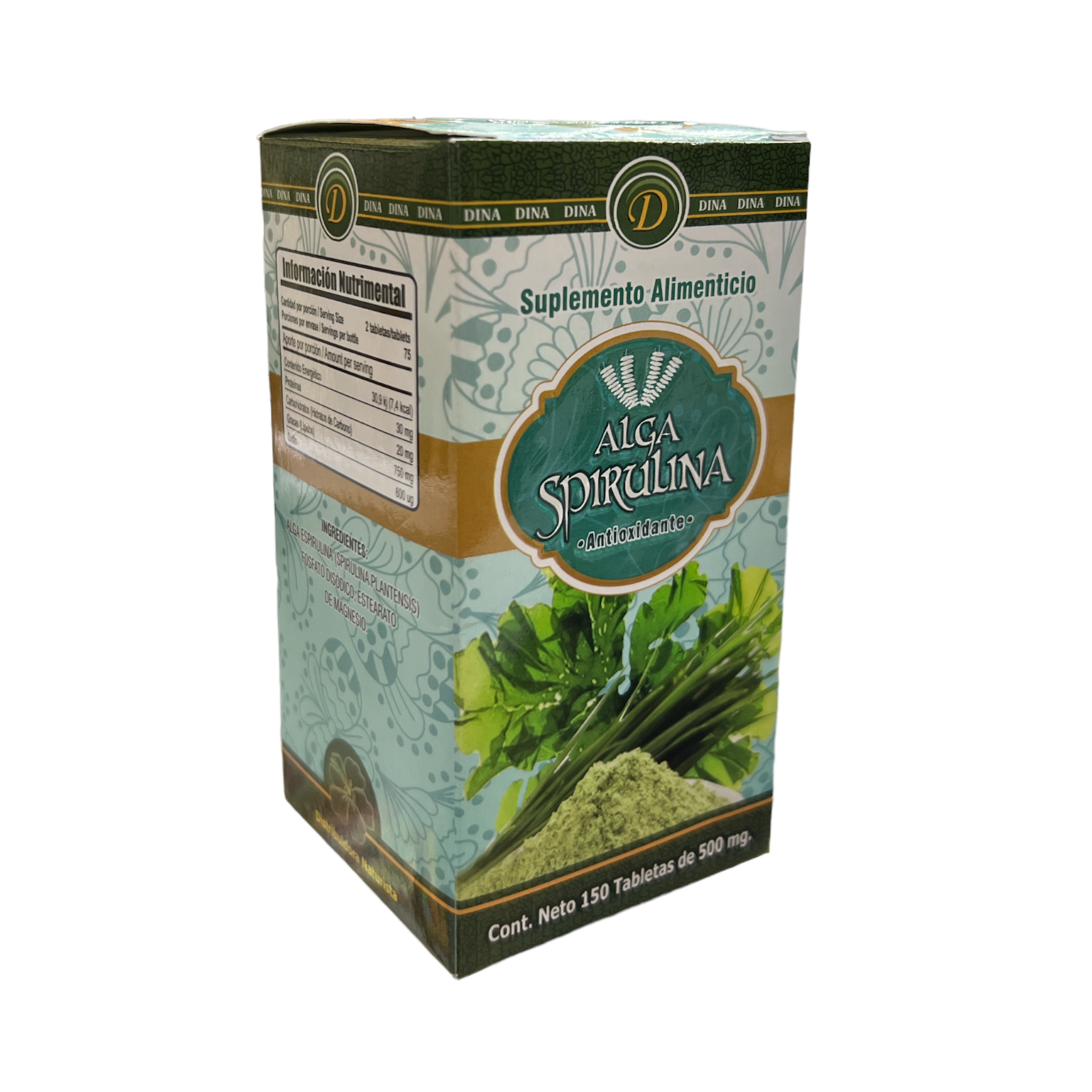 TAB ALGA SPIRULINA ANTIOXIDANTE C/150 DINA