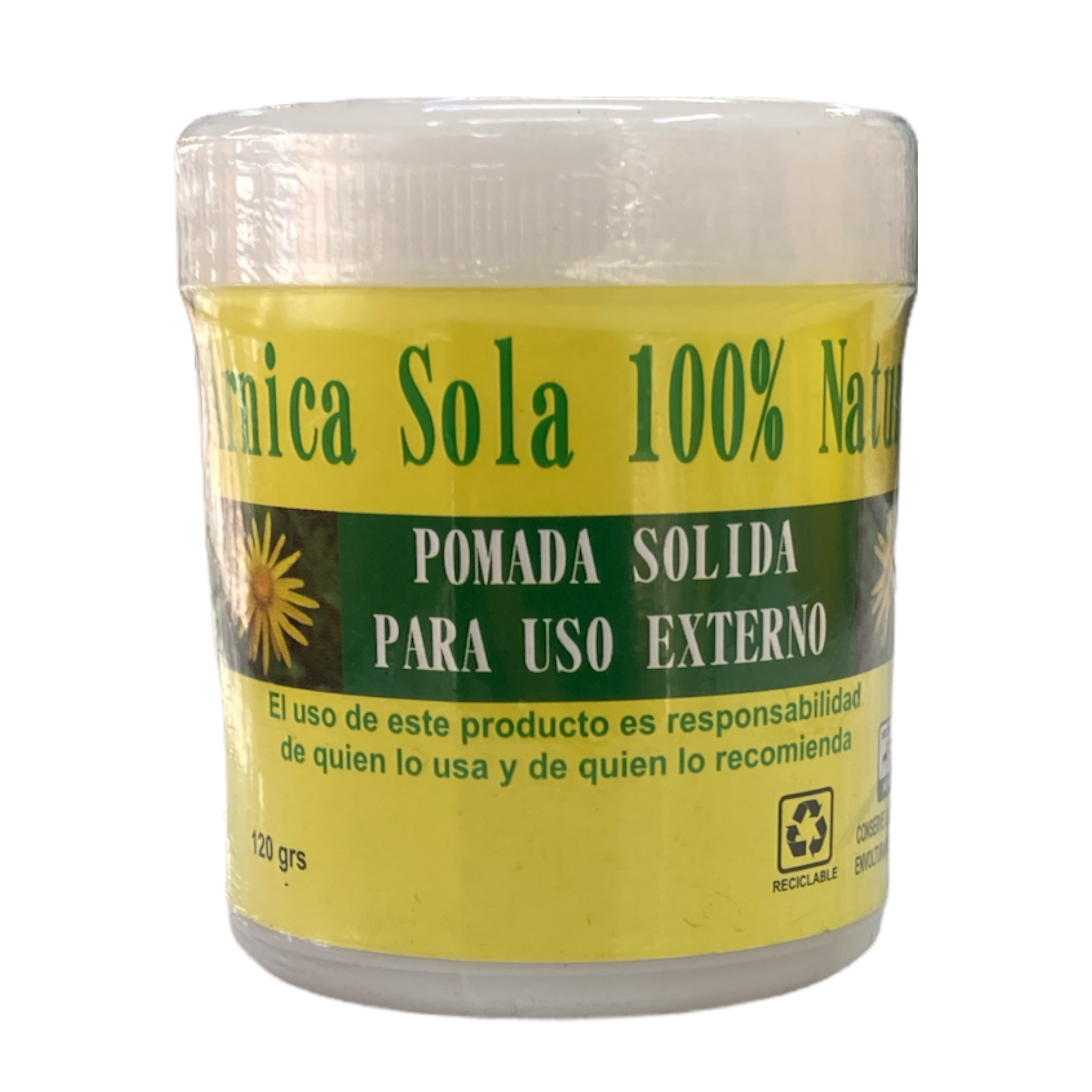 POMADA ARNICA SOLA 100% NATURAL (120 GRS) HERBOMEX