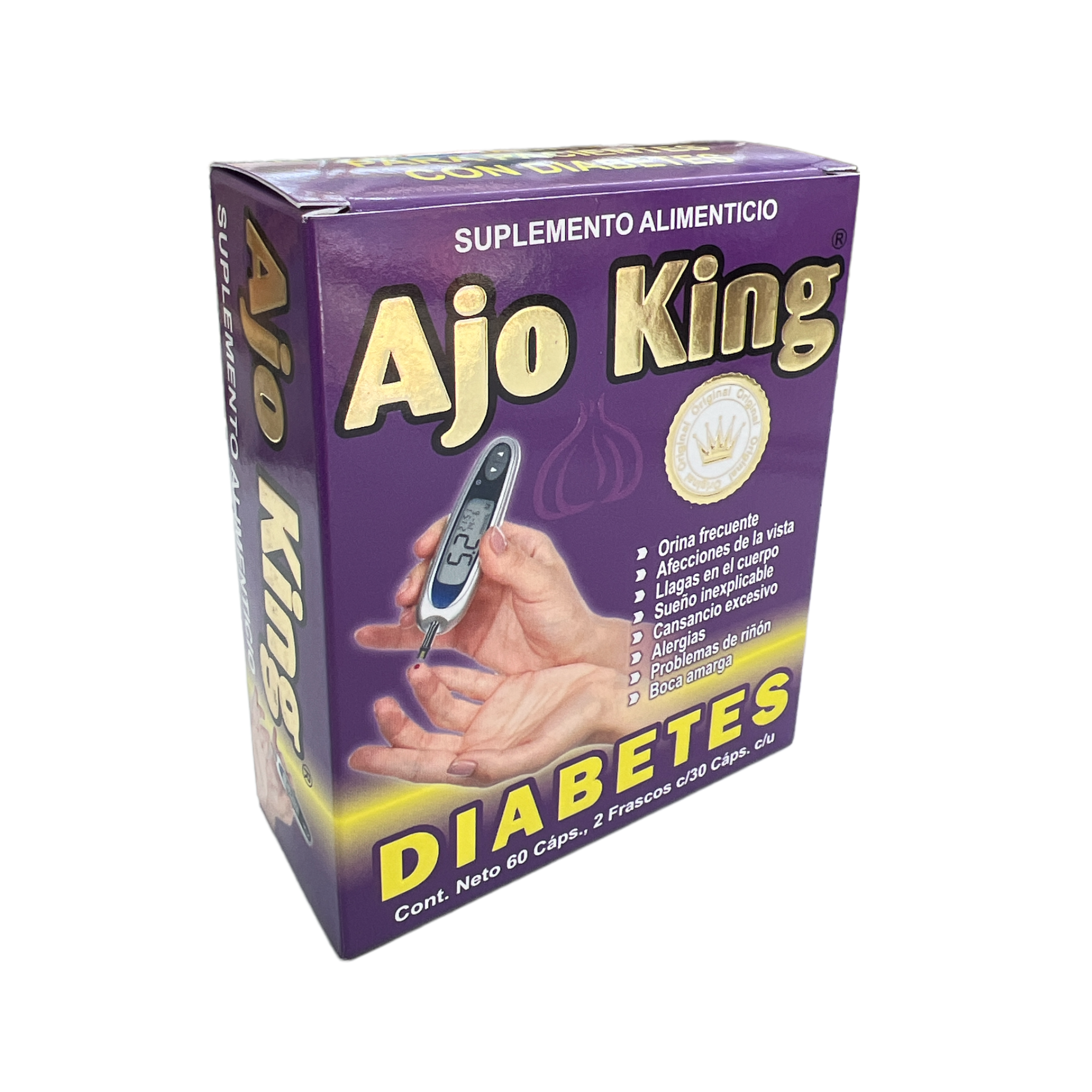 CAP DIABETES C/ 60 AJO KING