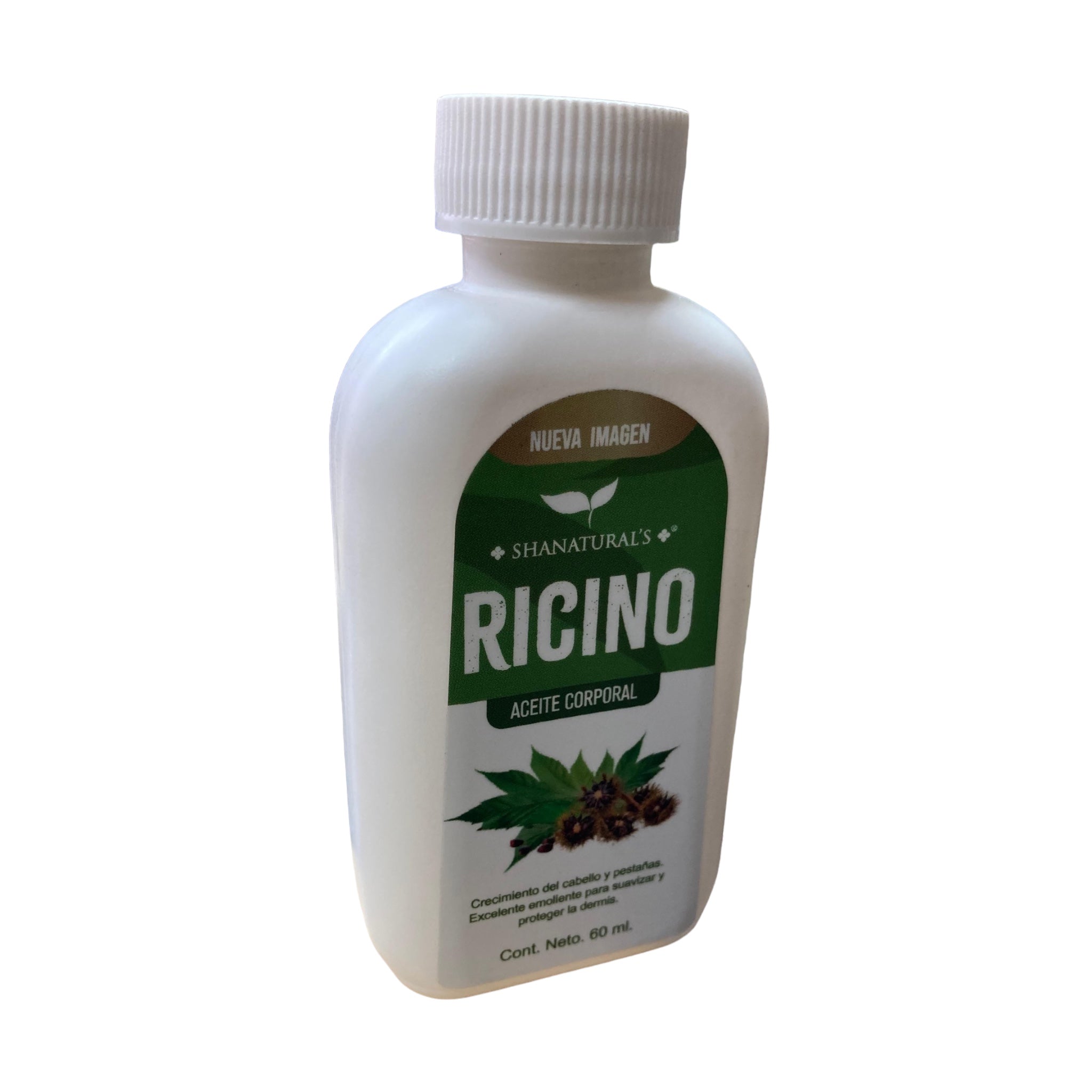 ACEITE PURO DE RICINO C/60 ML SHANATURAL'S