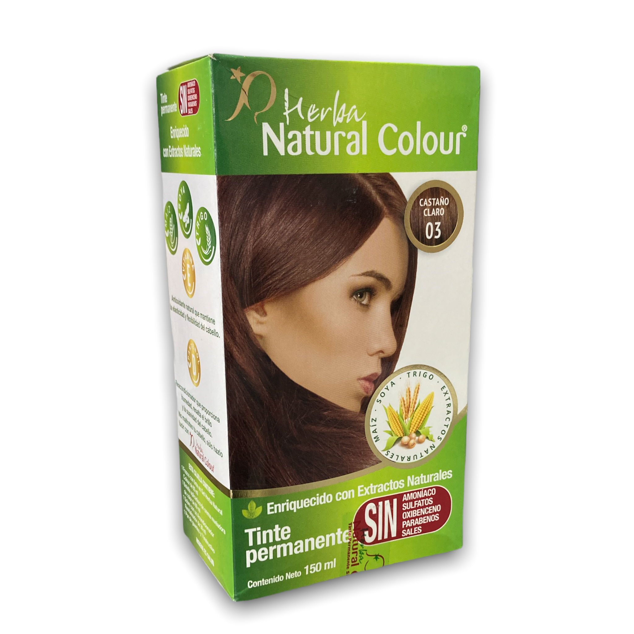 TINTE 03 CASTAÑO CLARO 150 ML NATURAL COLOUR