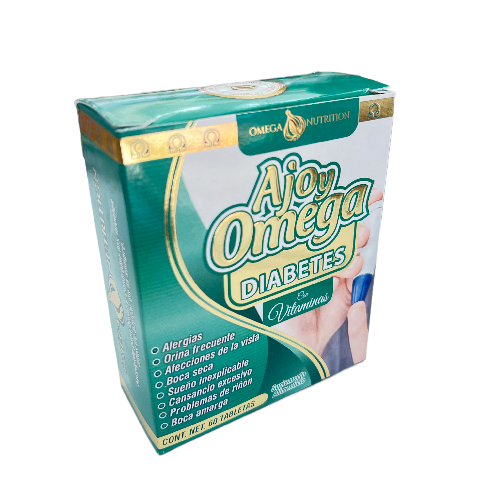 TAB AJO Y OMEGA (DIABETES) C/60 OMEGA NUTRITION