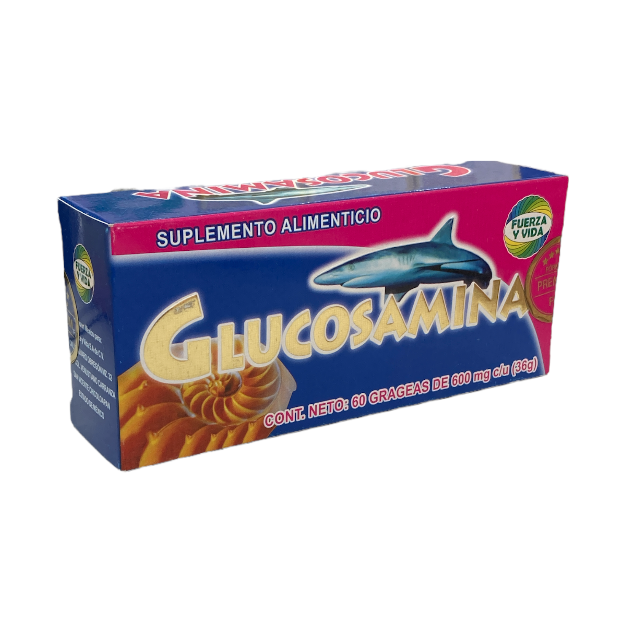 GRAGEAS GLUCOSAMINA C/60 FUERZA Y VIDA