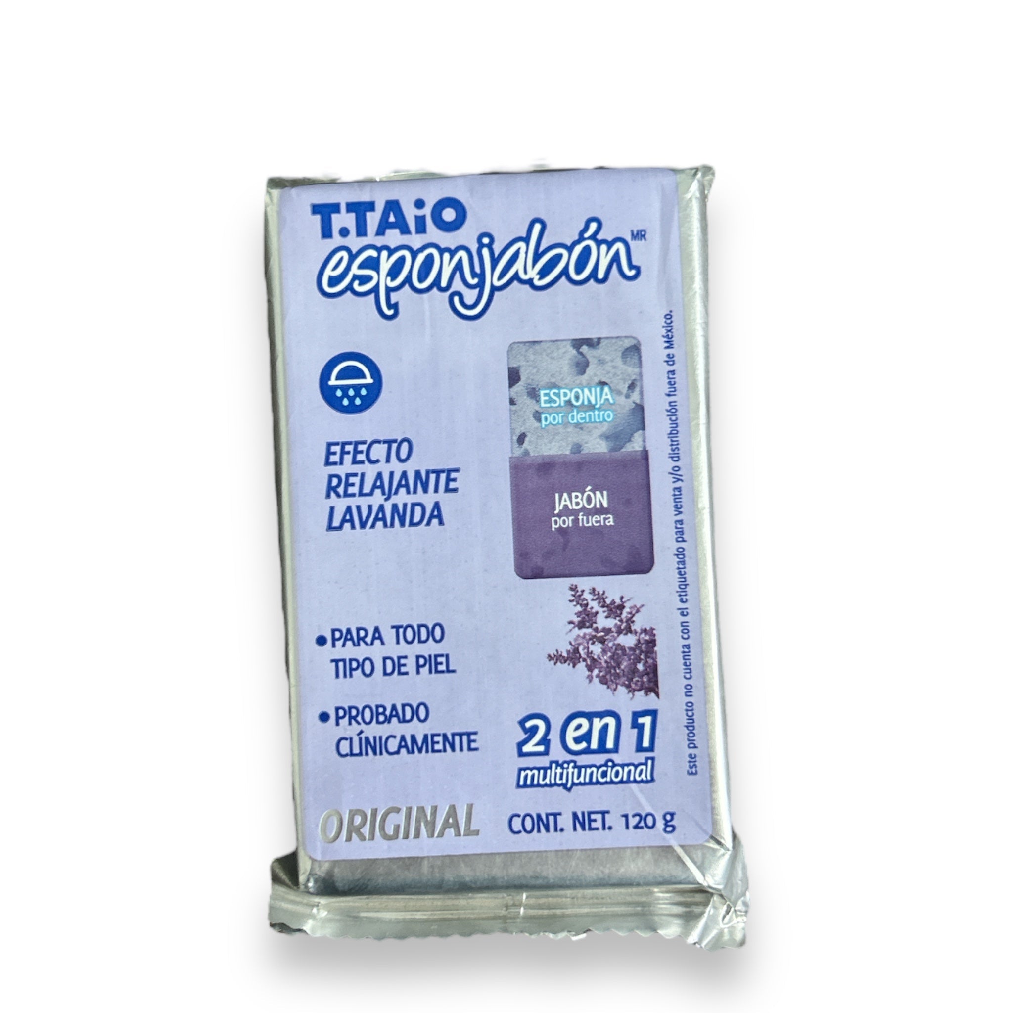 JABON ESPONJABON LAVANDA C/120 GRS T.TAIO