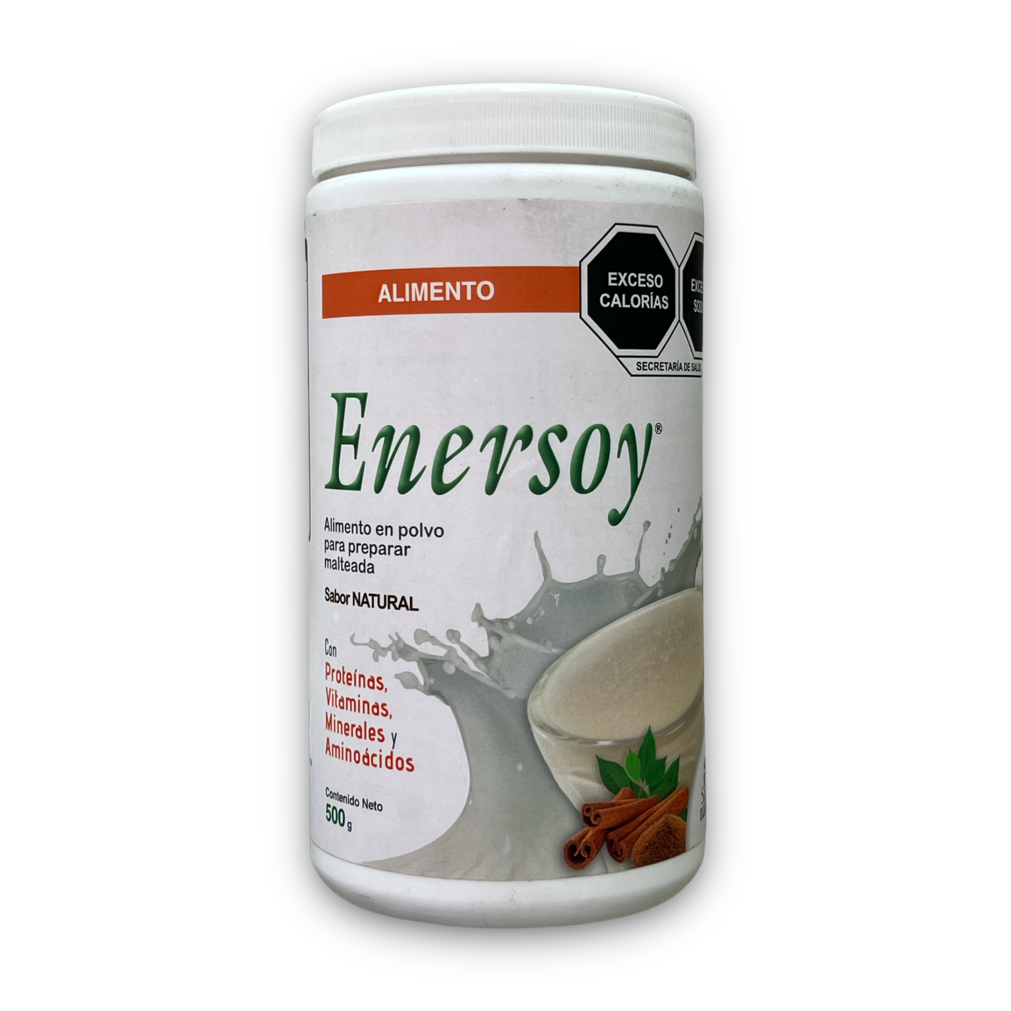 PROTEINA ENERSOY MALTEADA SABOR NATURAL 500 GR SALUD NATURAL
