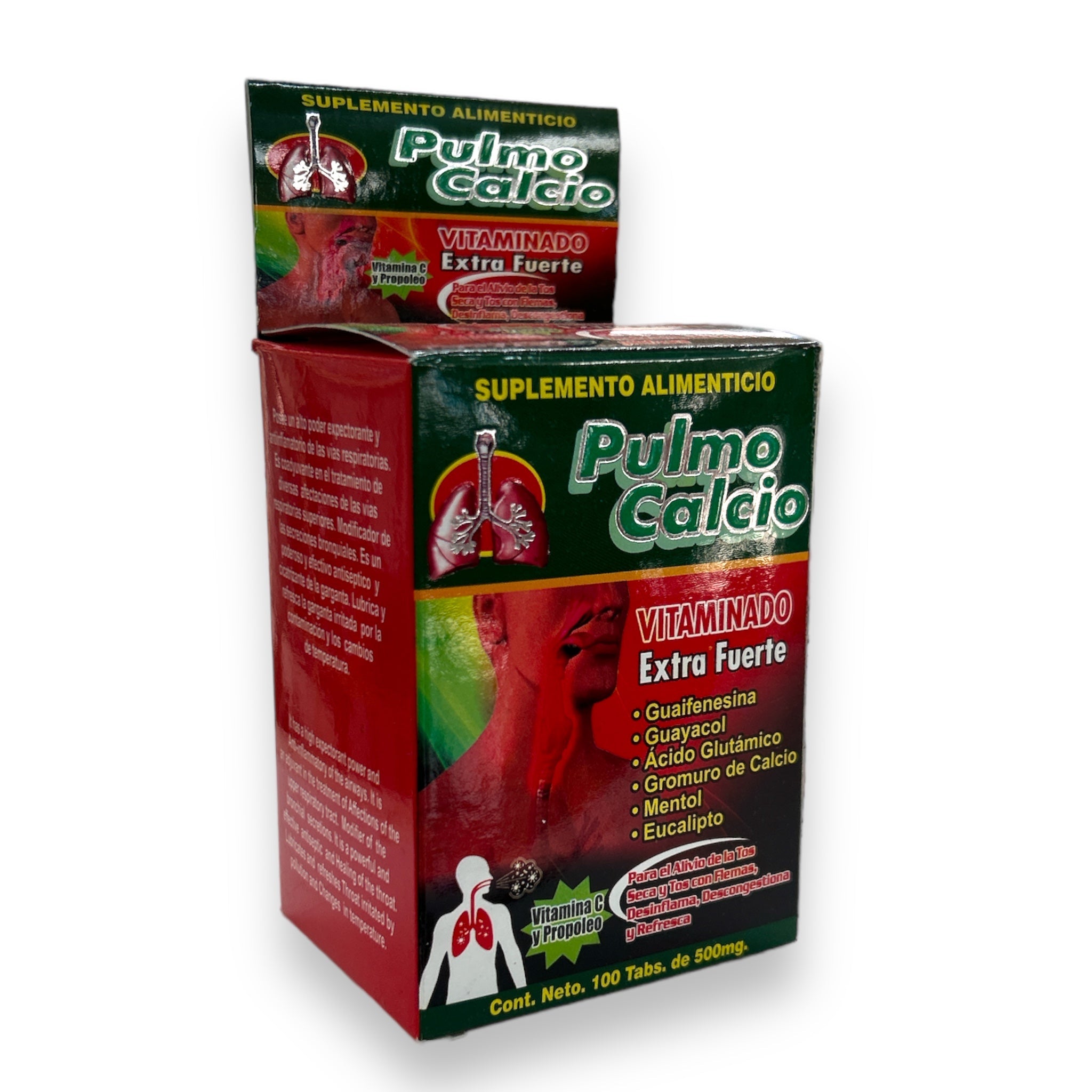 TAB PULMO CALCIO C/100 LA FUERZA DE LA SALUD