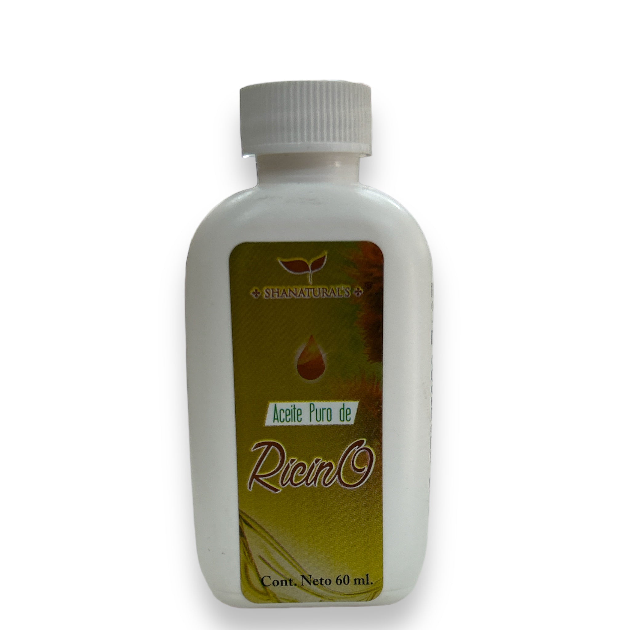 ACEITE PURO DE RICINO C/60 ML SHANATURAL'S