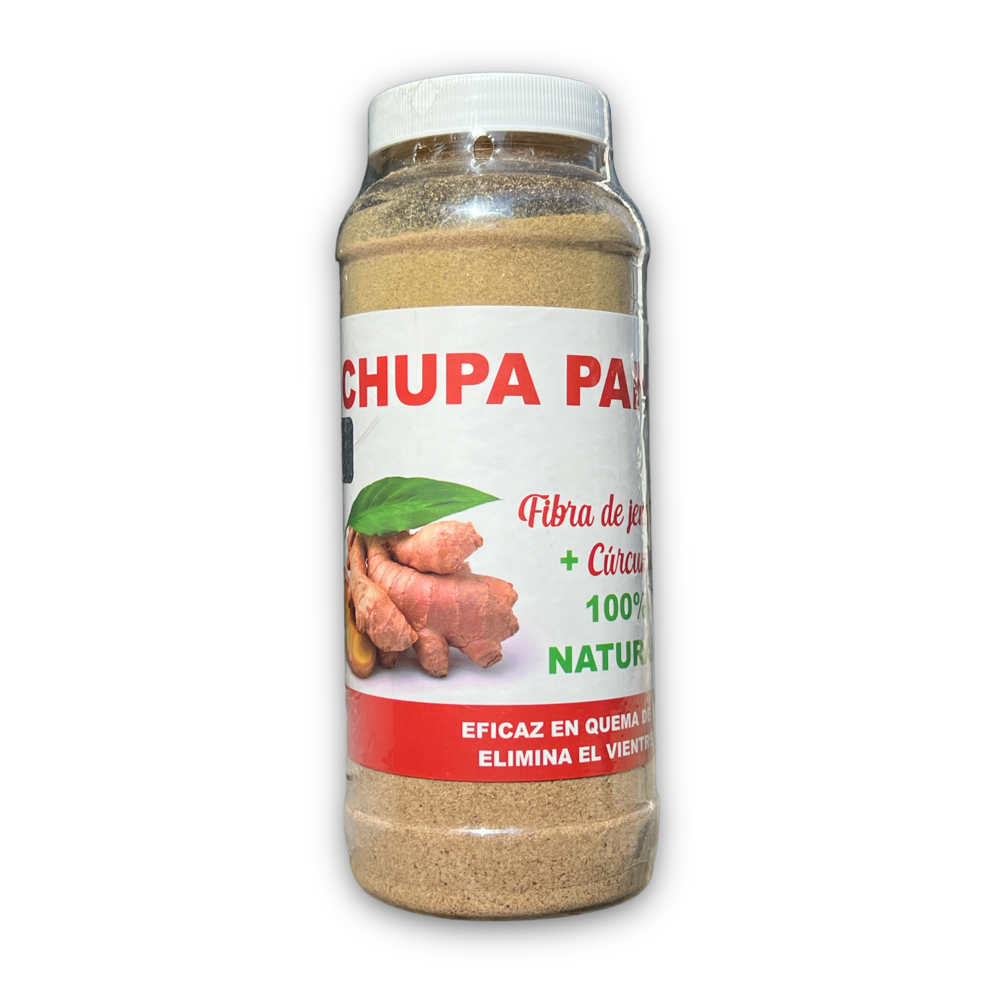 FIBRA CHUPA PANZA + CURCUMA + JENGIBRE C/500 GR BIO ORGANICS