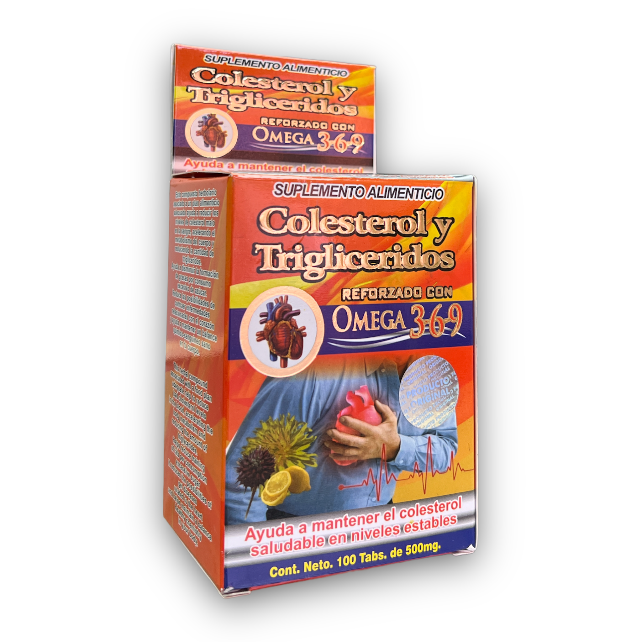 TAB COLESTEROL Y TRIGLICERIDOS CON OMEGA 3,6,9 C/100 TAB LA FUERZA DE LA SALUD