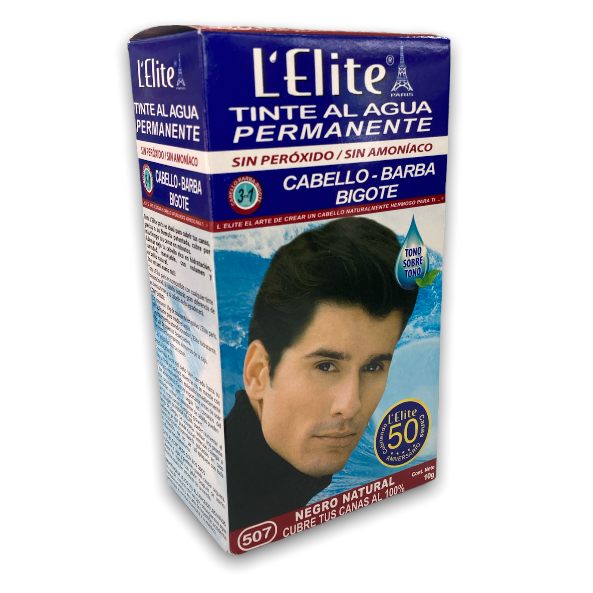 TINTE NEGRO NATURAL HOMBRE C/10 G  L'ELITE