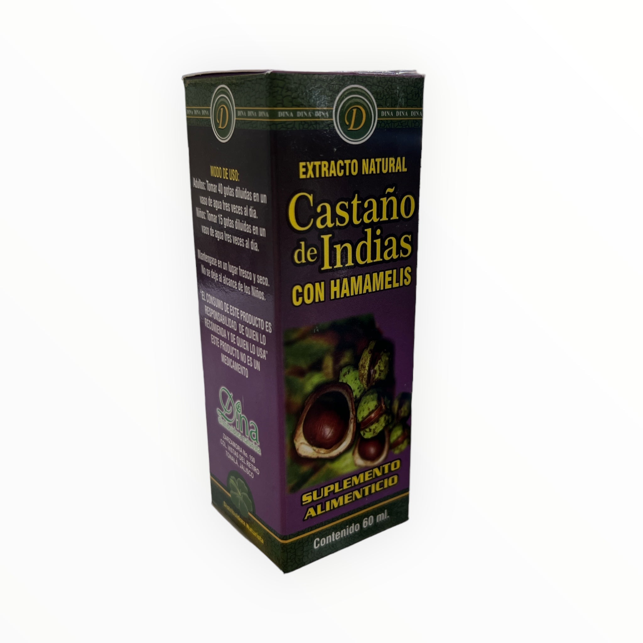 EXT CASTAÑO DE INDIAS REFORZADO CON HAMAMELIS C/60 ML EL JARDIN BOTANICO Y DINA