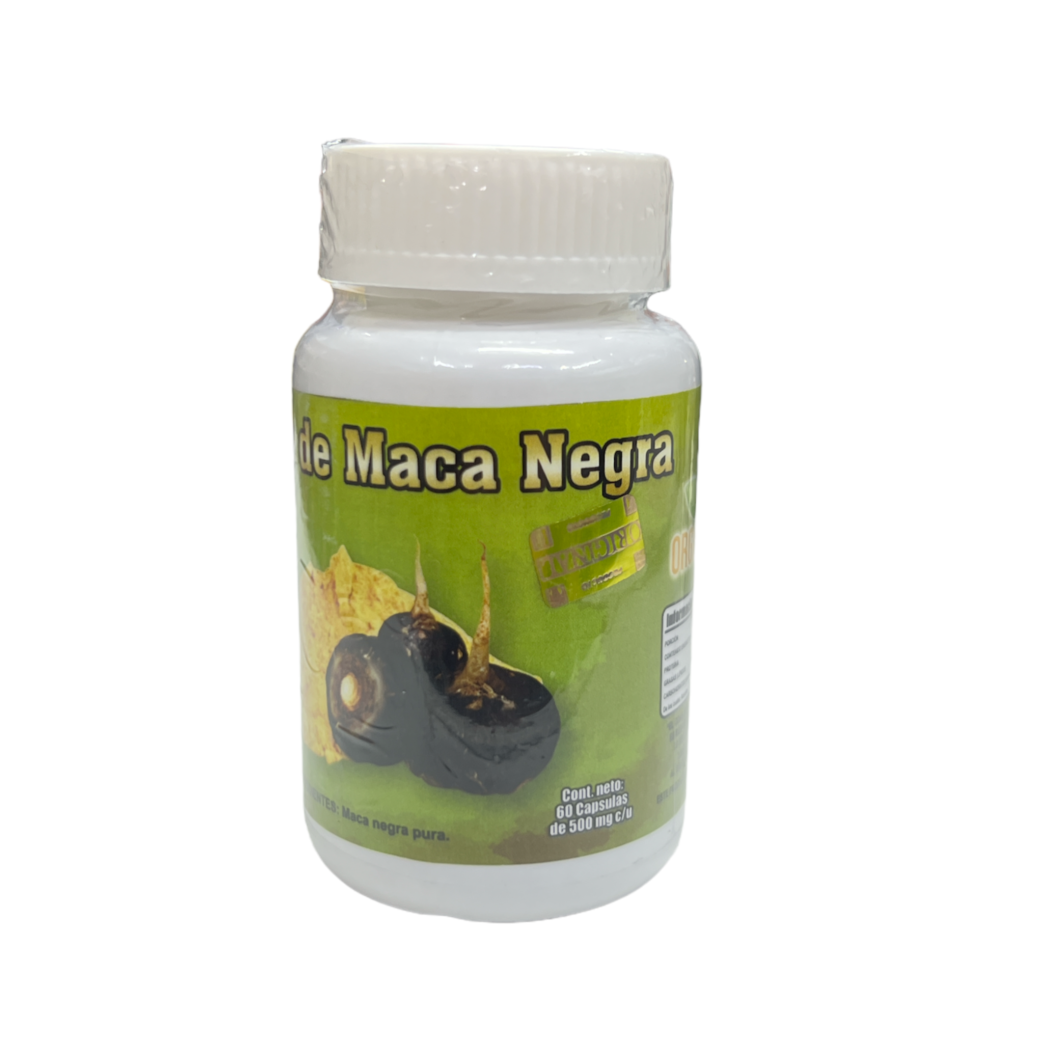 CAP MACA NEGRA C/60 ORGANIKS