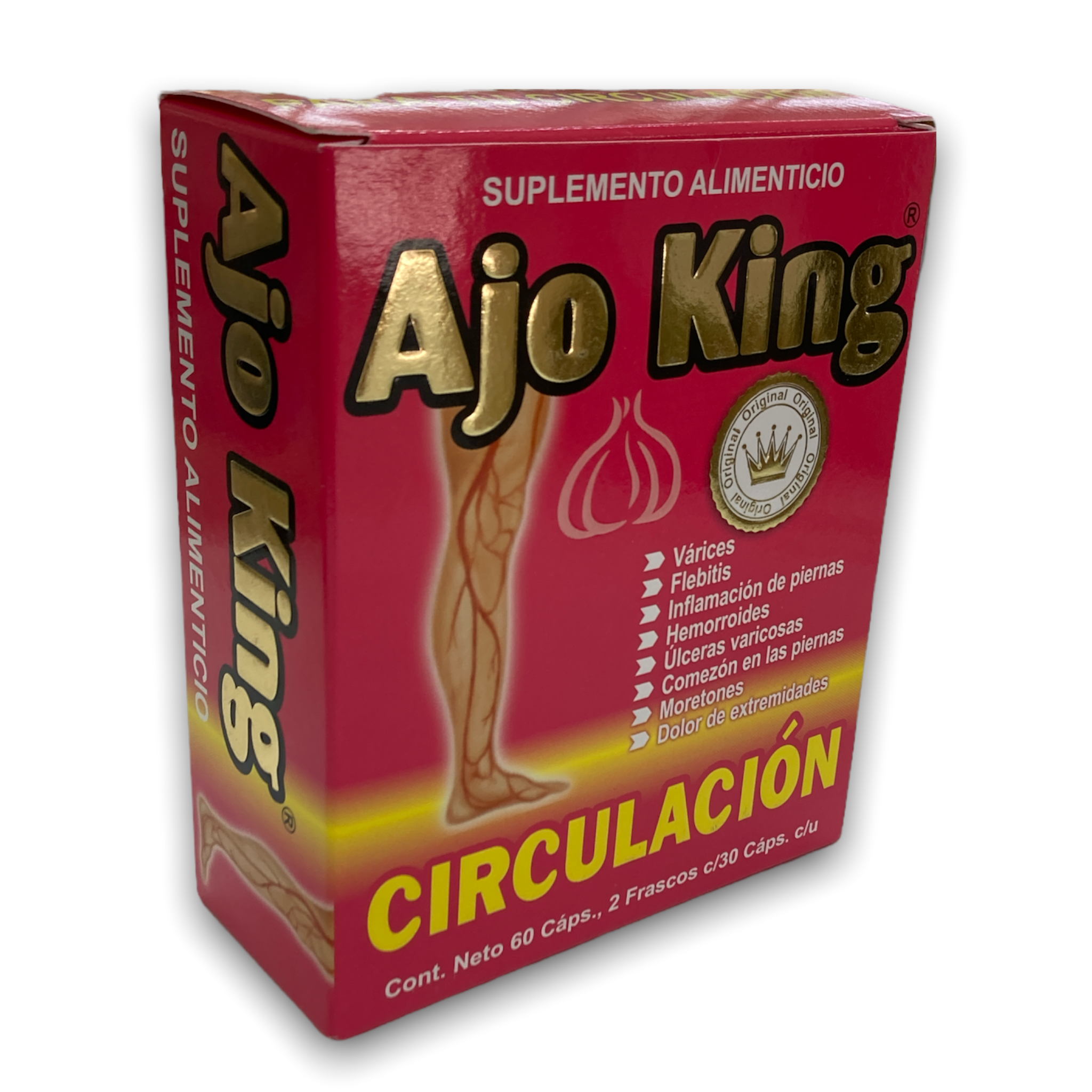 CAP CIRCULACION C/60 AJO KING OMEGA NUTRITION