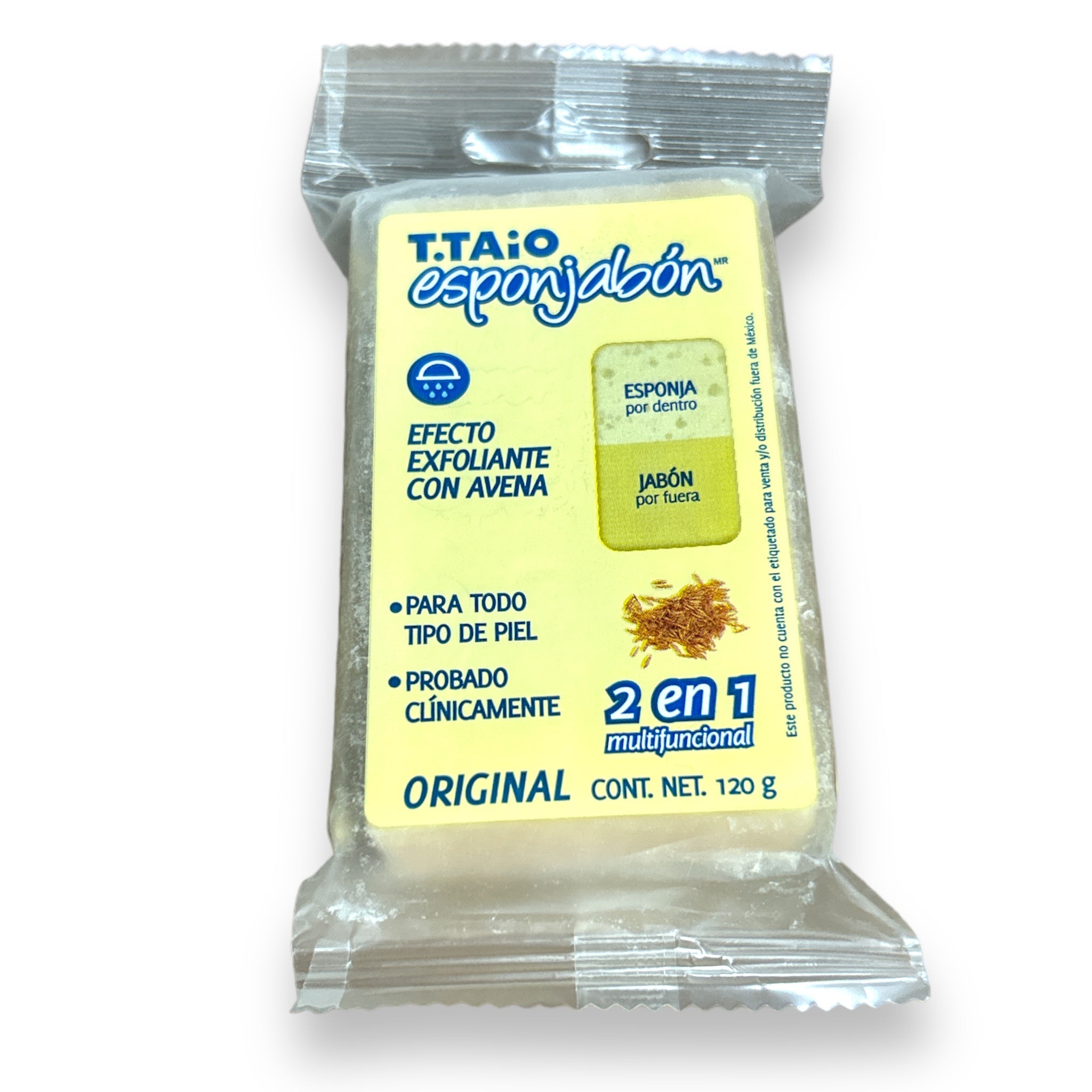 JABON ESPONJABON AVENA  C/120 GRS T.TAIO
