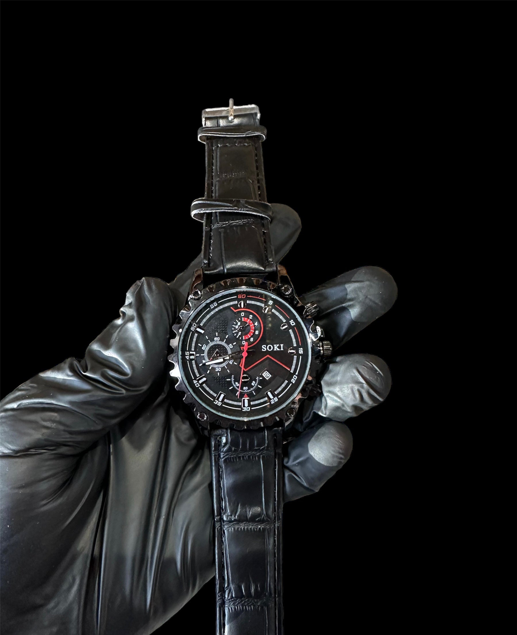 Reloj Soki Negro Piel