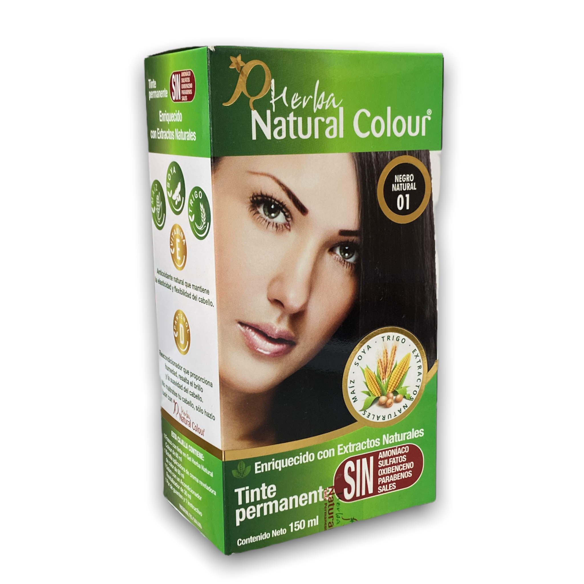 TINTE 01  NEGRO NATURAL 150 ML NATURAL COLOUR