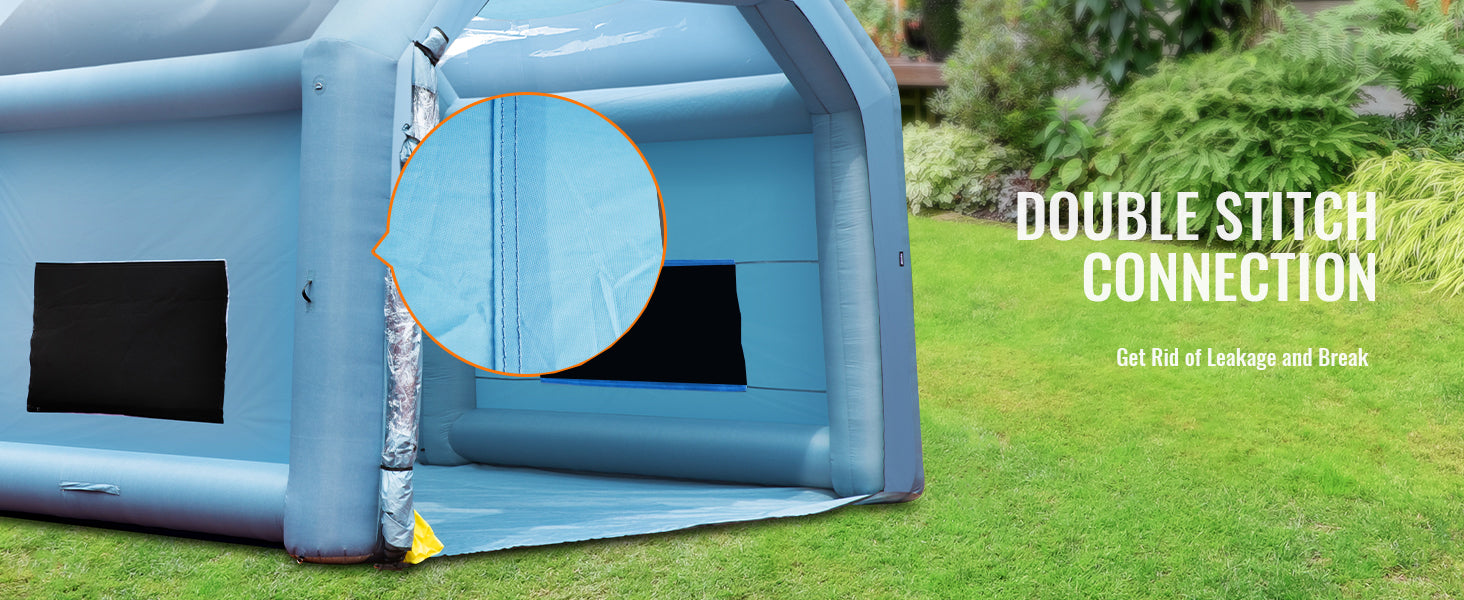 cabina de pintura inflable con sopladores