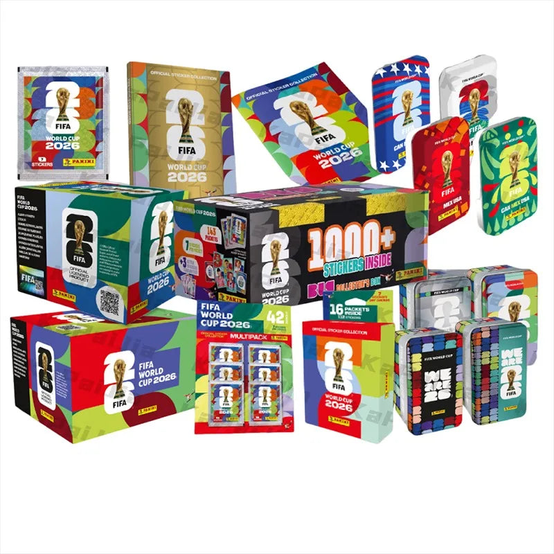 Álbum de Tapa Dura de la Copa Mundial de Fútbol Panini 2026, Versión Oro y Plata, Colección de Pegatinas Oficiales Limitada 2026, Regalo de Recuerdo de Fútbol