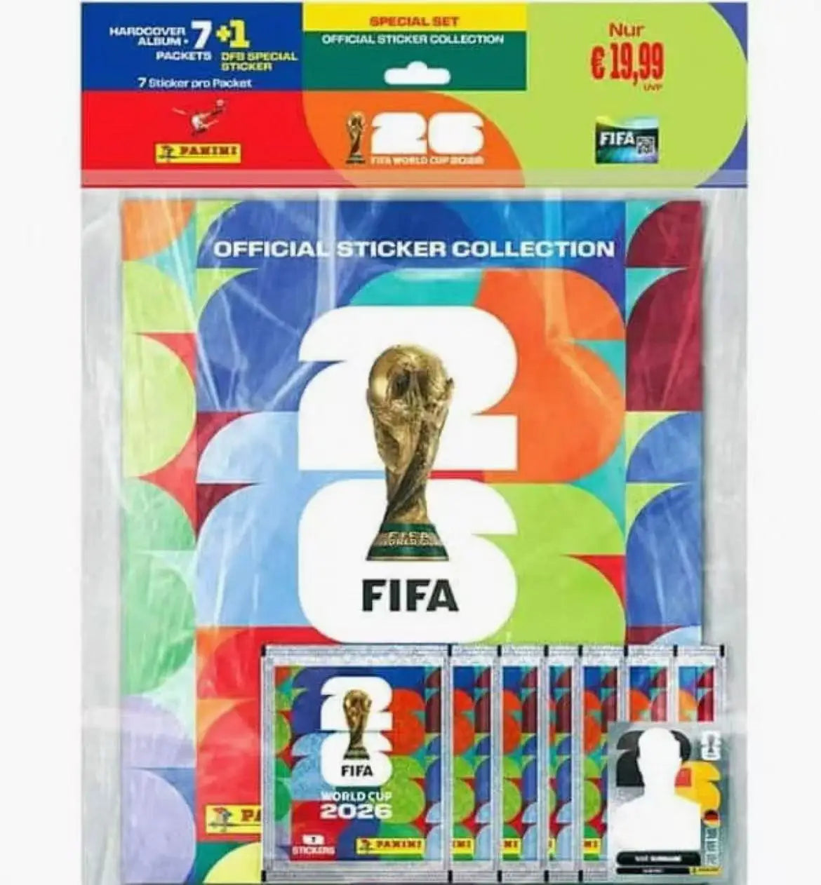 Álbum de Tapa Dura de la Copa Mundial de Fútbol Panini 2026, Versión Oro y Plata, Colección de Pegatinas Oficiales Limitada 2026, Regalo de Recuerdo de Fútbol