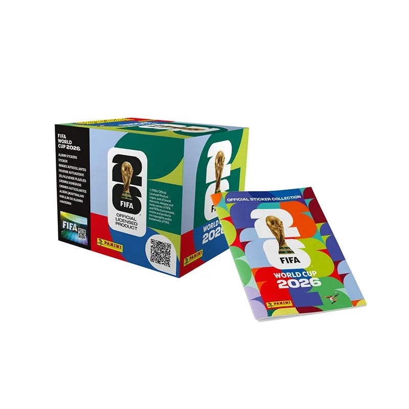 Álbum de Tapa Dura de la Copa Mundial de Fútbol Panini 2026, Versión Oro y Plata, Colección de Pegatinas Oficiales Limitada 2026, Regalo de Recuerdo de Fútbol