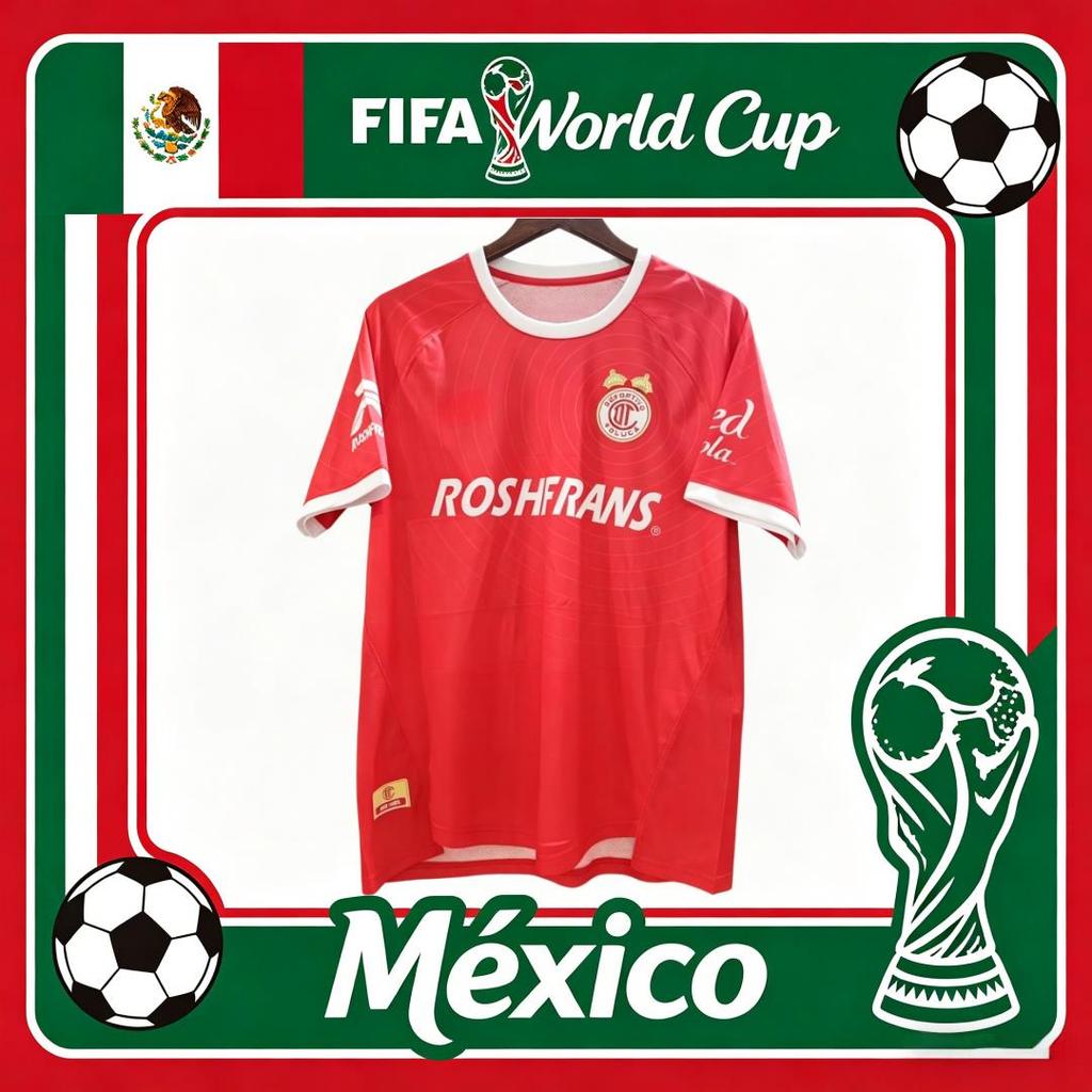 Camiseta de fútbol del Toluca