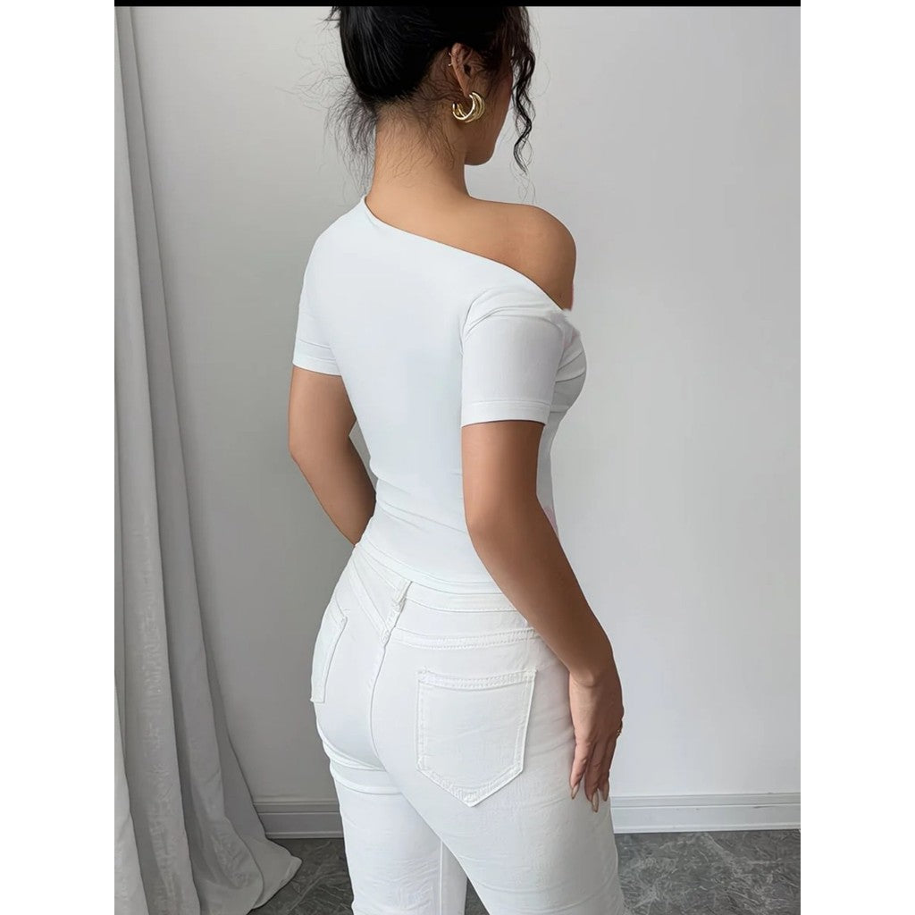 Blusa ajustada hombros